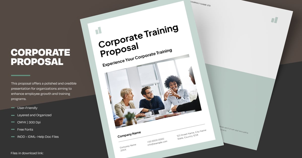 薄荷绿简洁的企业培训方案