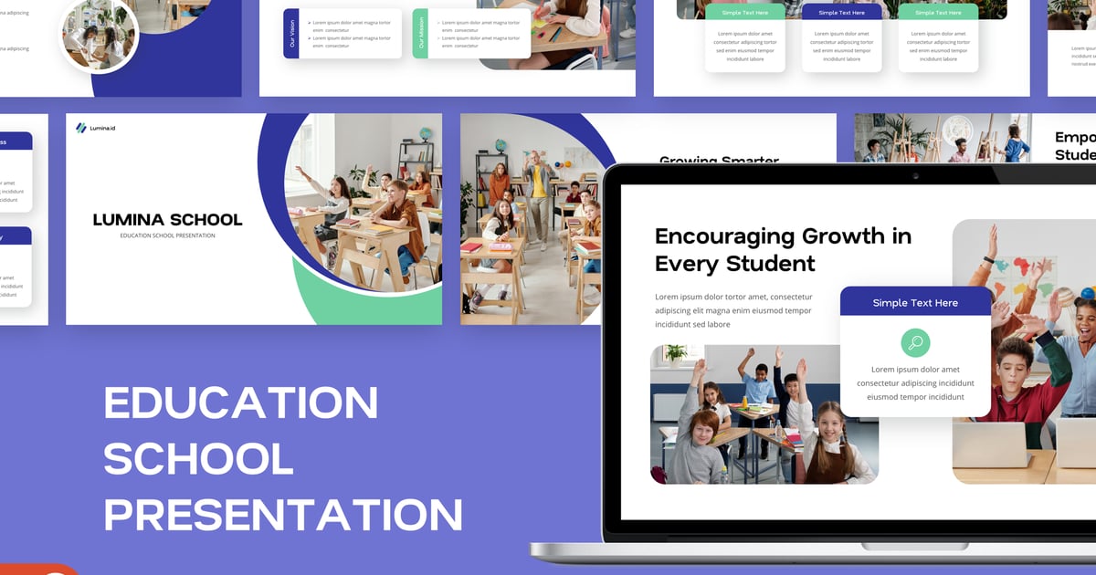 教育学校PowerPoint模板