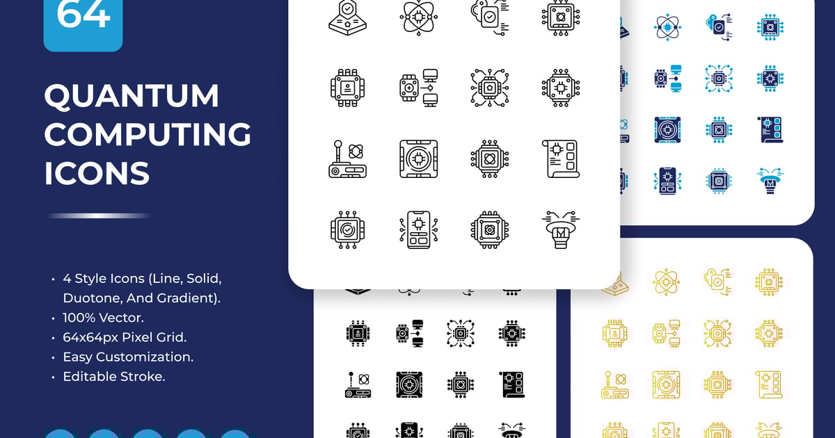 量子计算图标包