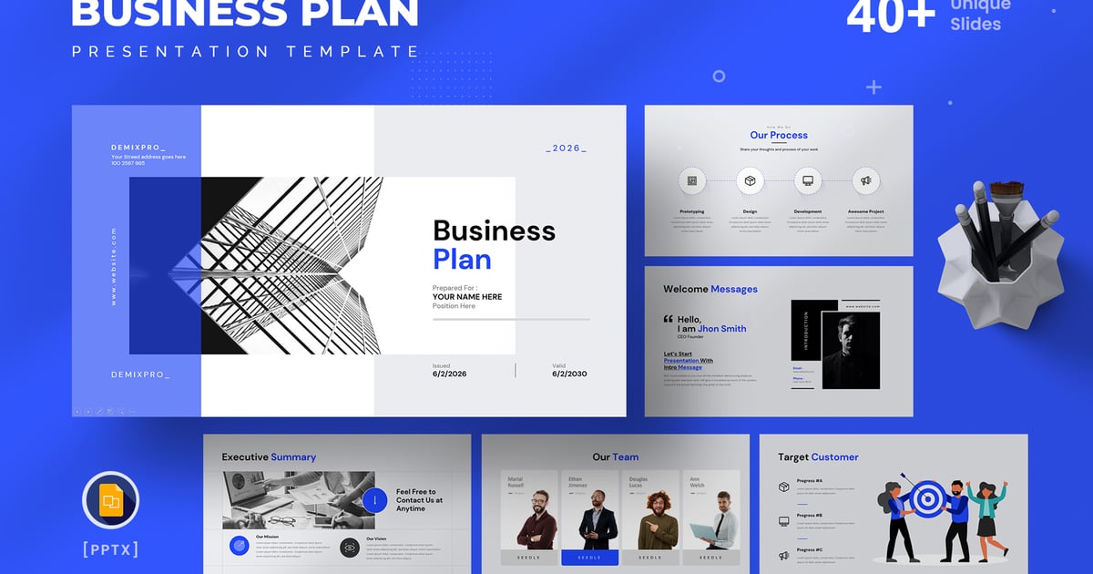 DemixPro 商业计划书 Google 幻灯片演示文稿