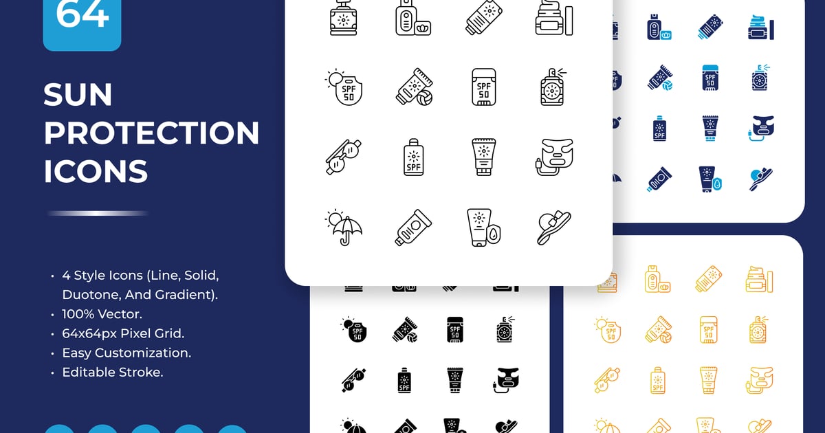 防晒图标包