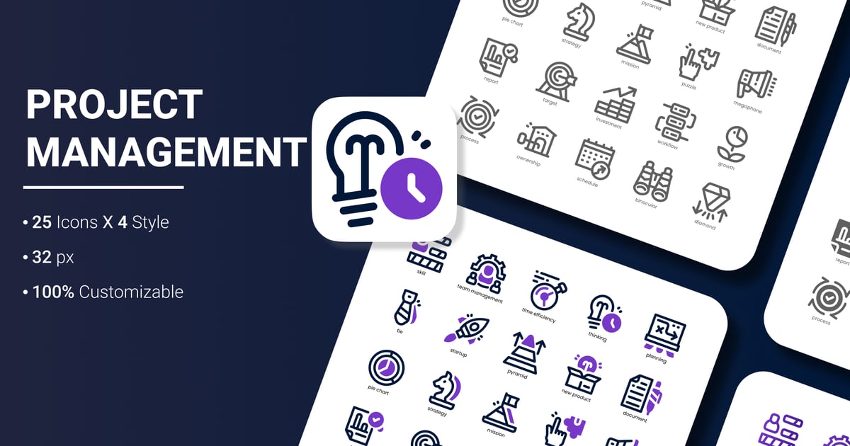 项目管理图标包