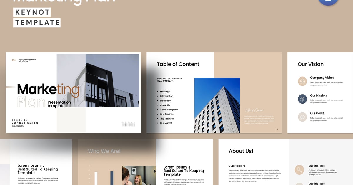 数字营销计划主题模板