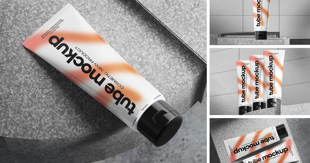 化妆品软管包装模型