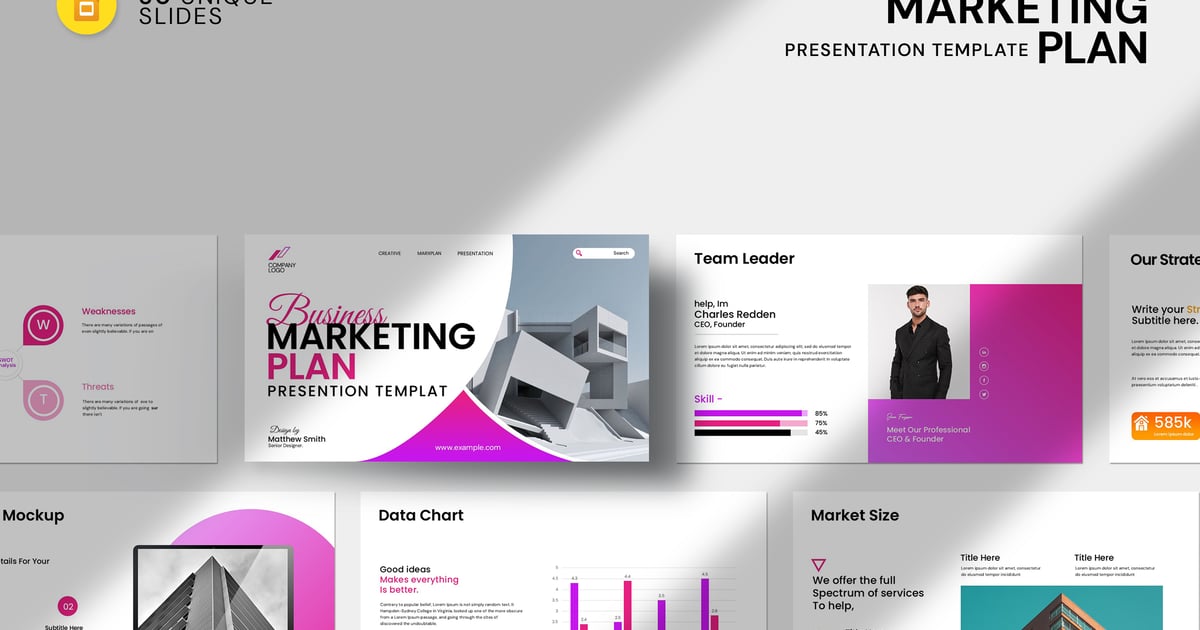 营销计划Google幻灯片模板