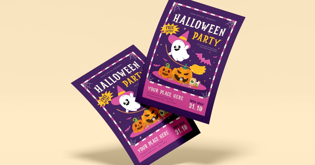 万圣节派对传单