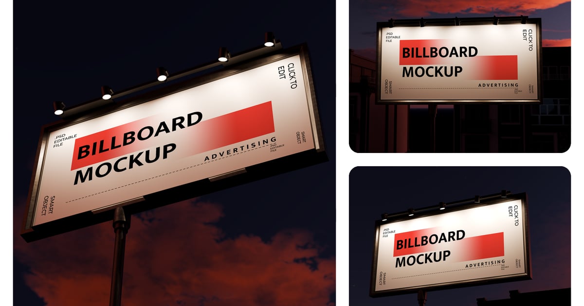 夜间广告牌模型