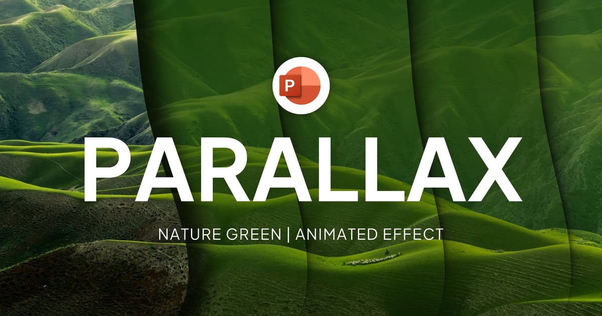 自然视差幻灯片动画 PowerPoint