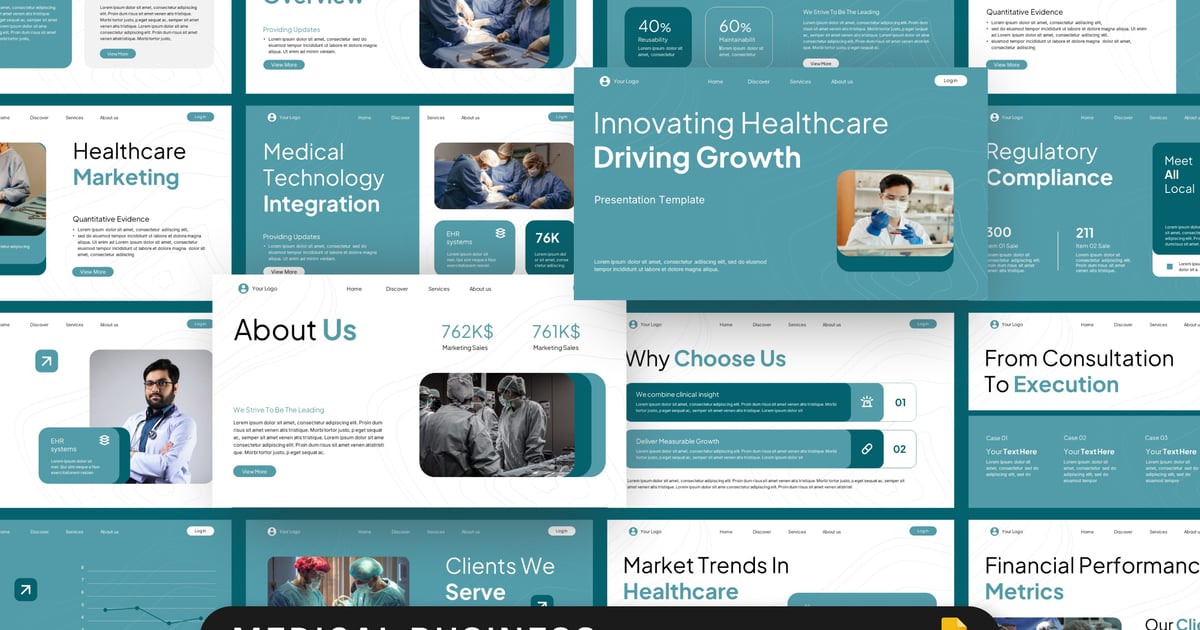 医疗业务 Google 幻灯片