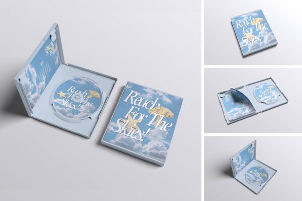 DVD包装案例模型样机 (PSD,PDF)