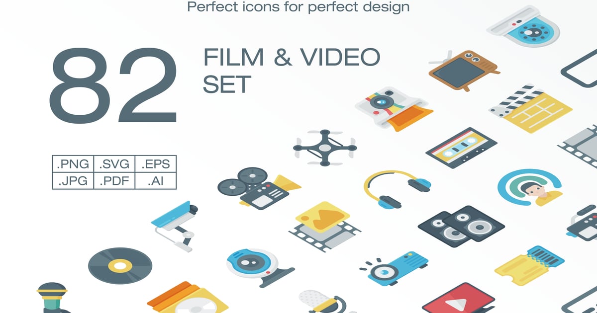 电影和视频图标集