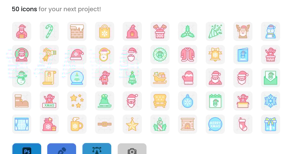 圣诞老人和圣诞标志