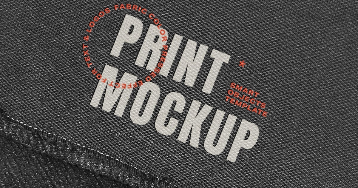 面料印花标志样机