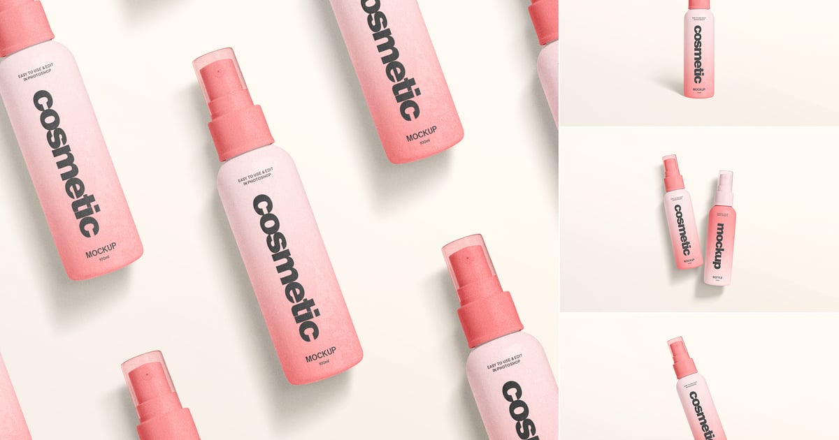 化妆品喷雾瓶模型