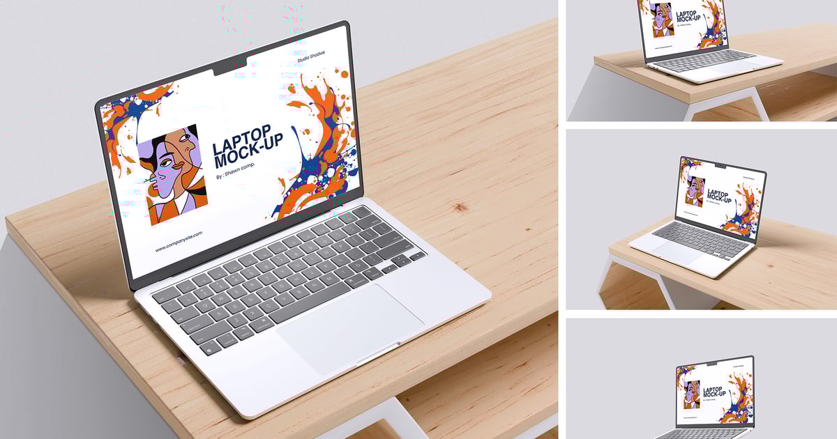 高分辨率笔记本电脑模型