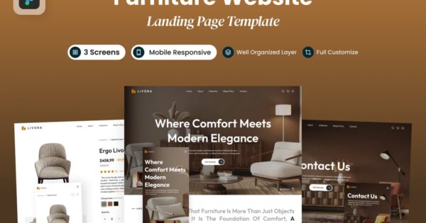 Livora – 家具产品落地页