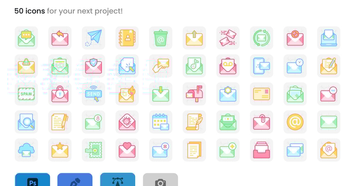电子邮件和通讯图标