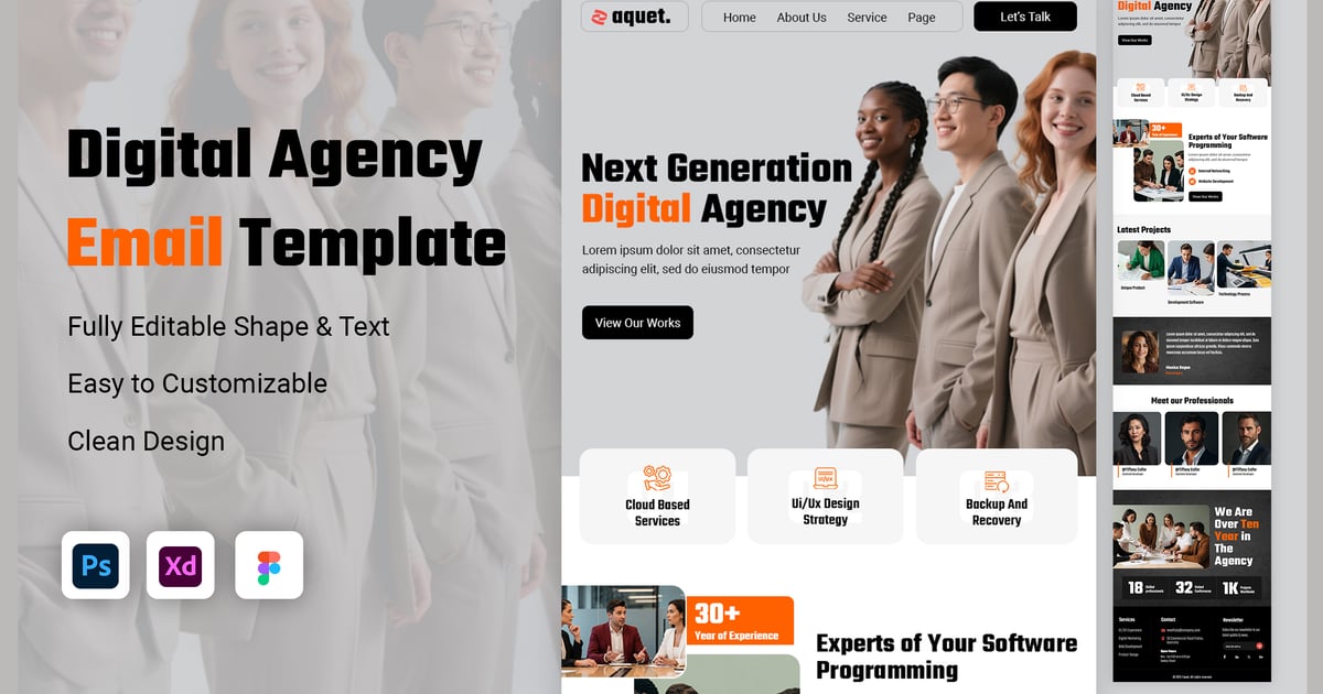 网络机构电子邮件简报模板