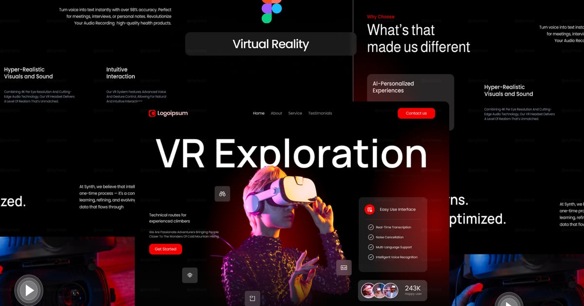 虚拟现实登陆页面