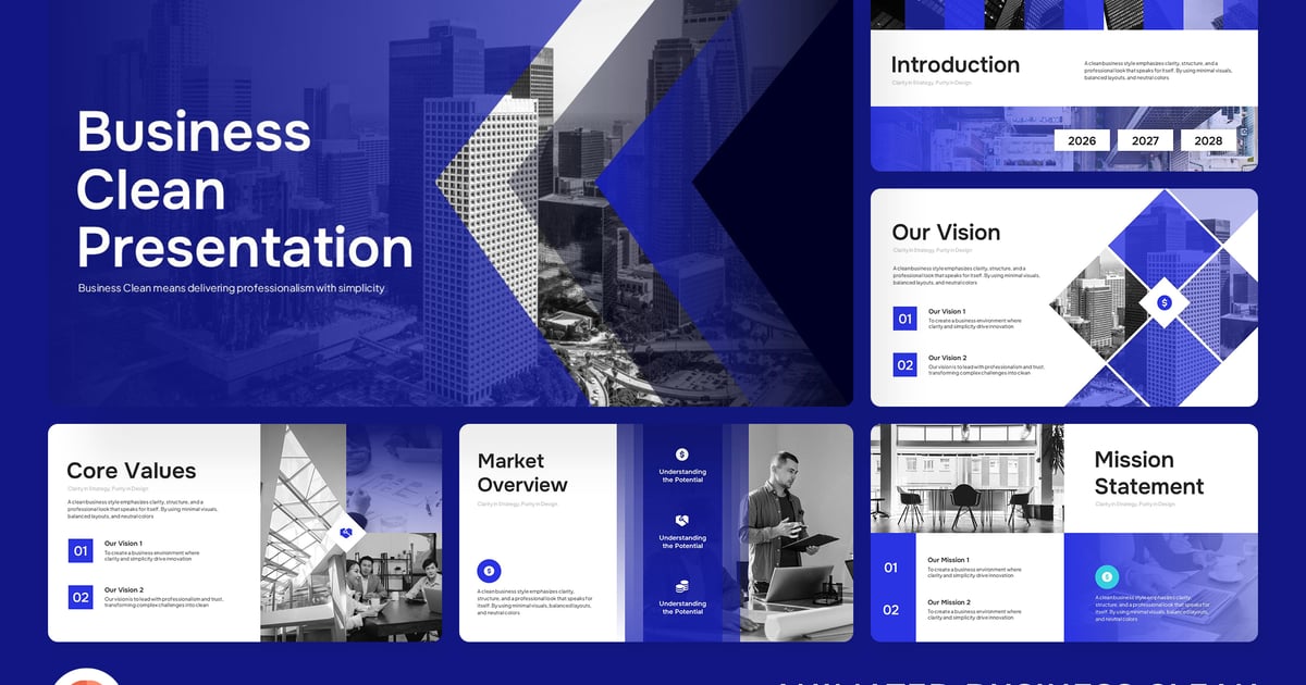 商务简洁动画 PowerPoint