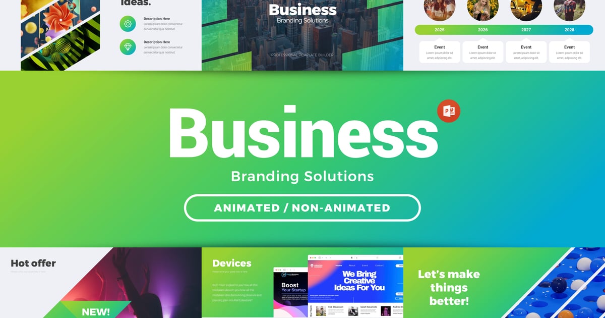 商业品牌动画 PowerPoint