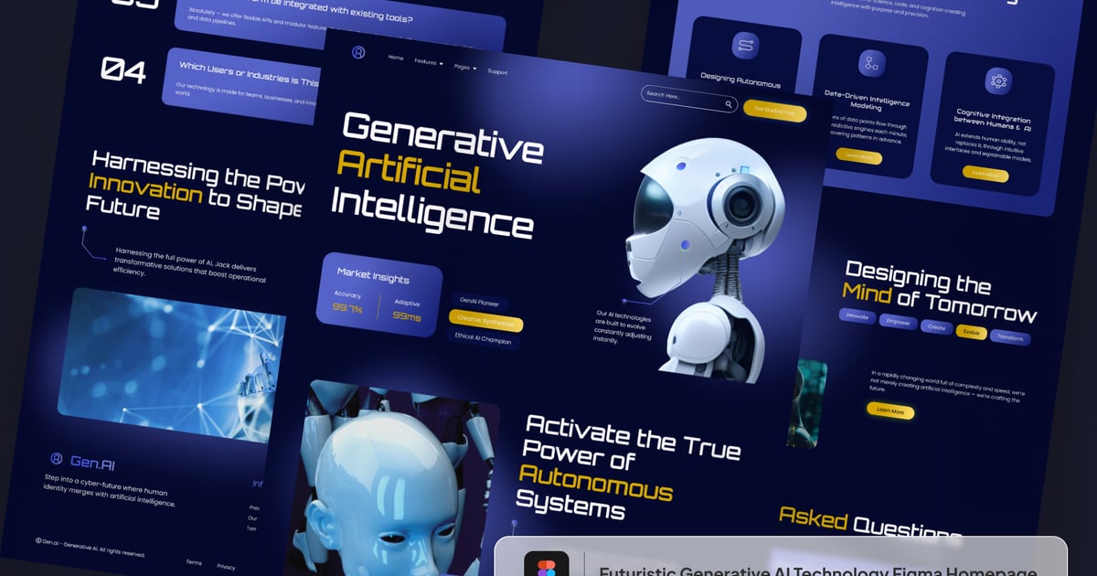 未来生成式人工智能技术 Figma 主页