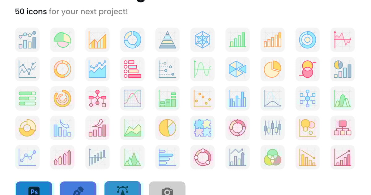 图表和示意图图标
