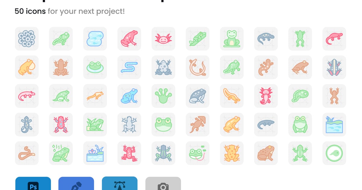 两栖动物和爬行动物图标