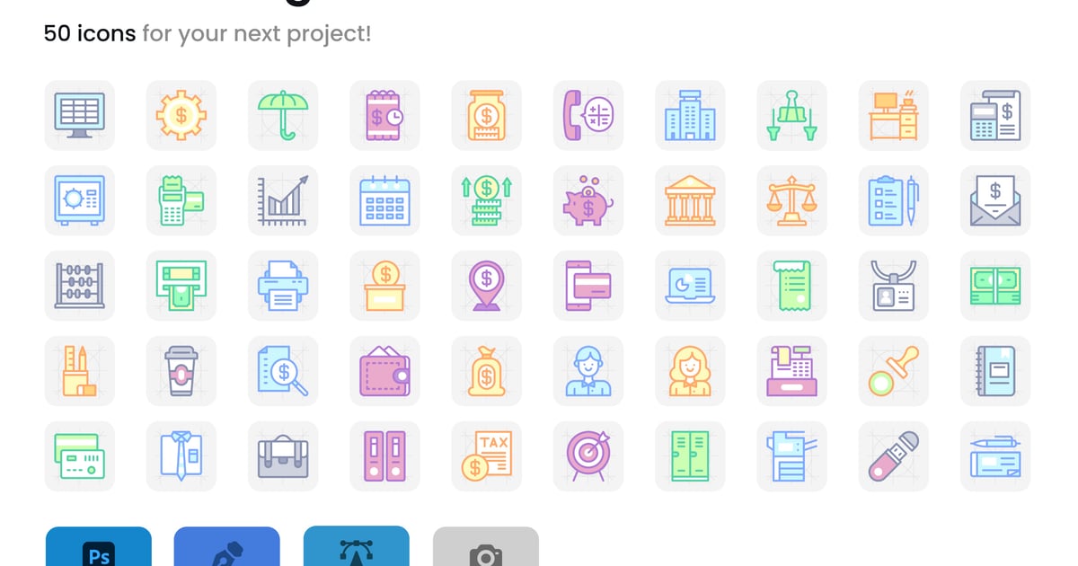 会计和财务图标