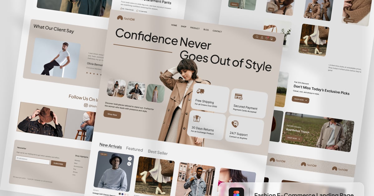 时尚电商落地页