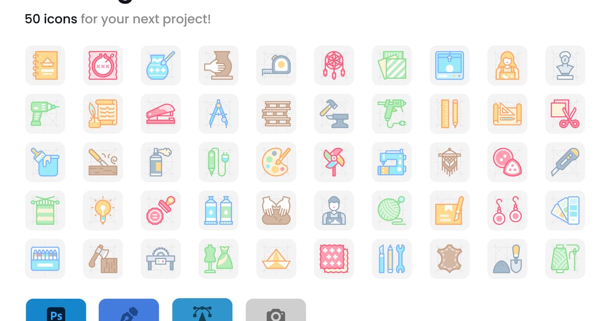 手工艺和DIY图标