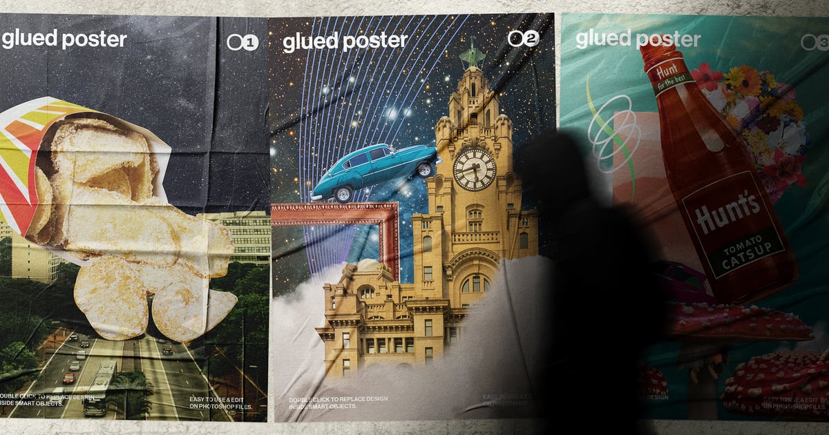 粘贴式海报模型