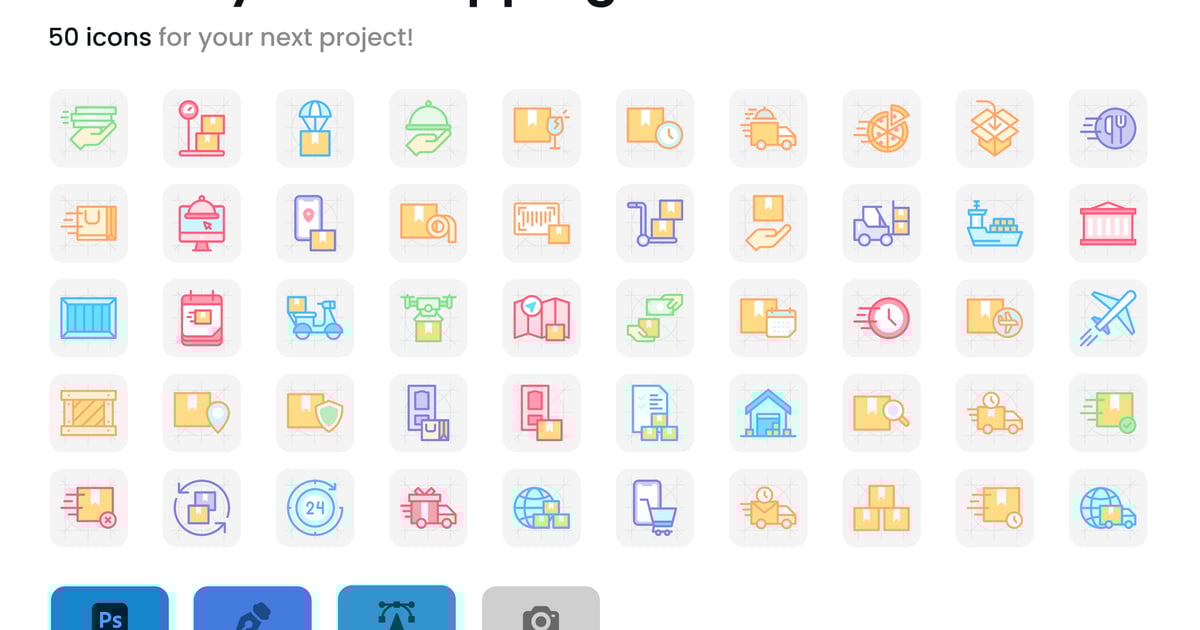 配送和运输图标