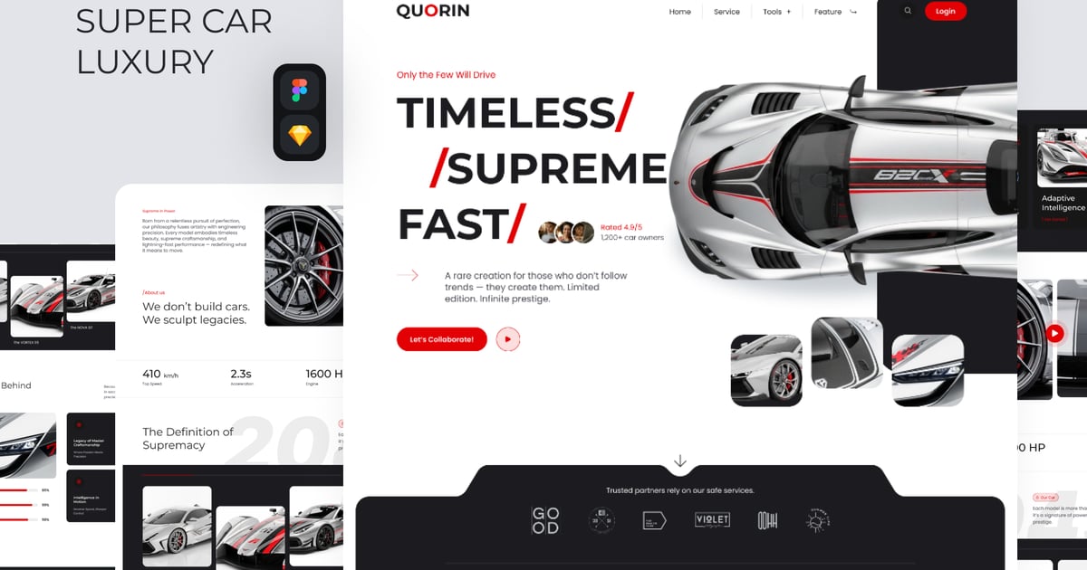 QUORIN – 超级跑车豪华网站