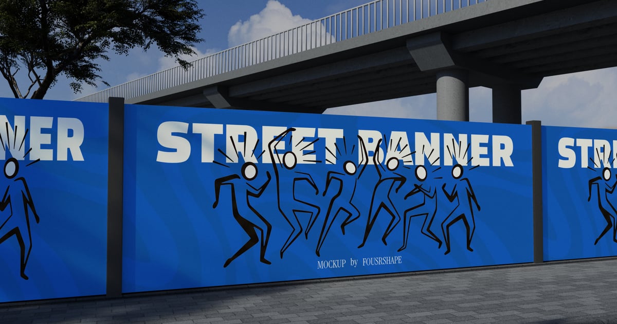 街头横幅样机