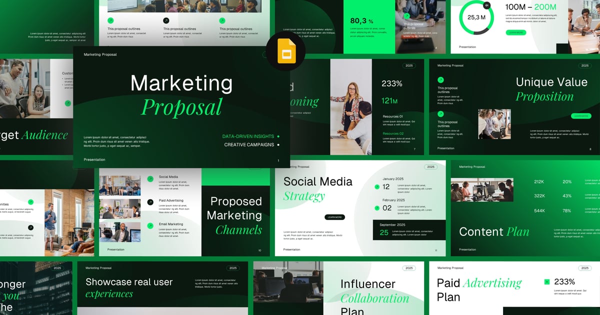 市场营销提案（谷歌幻灯片）