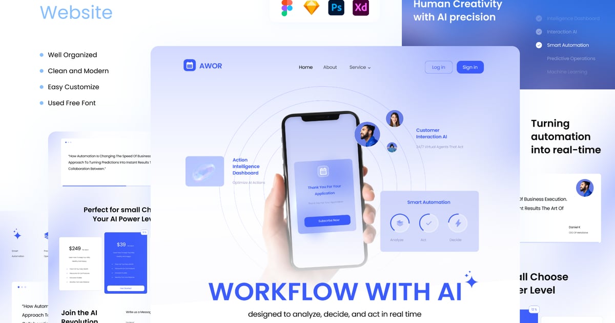Awor – 智能服务人工智能网站