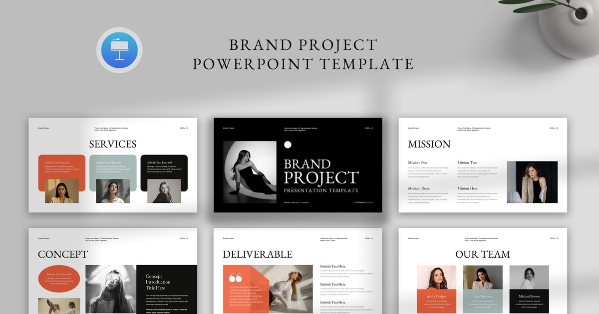 品牌项目演示主题演讲模板