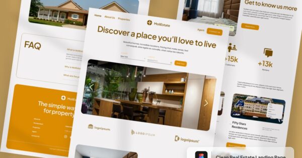 Havenly Clean 房地产着陆页