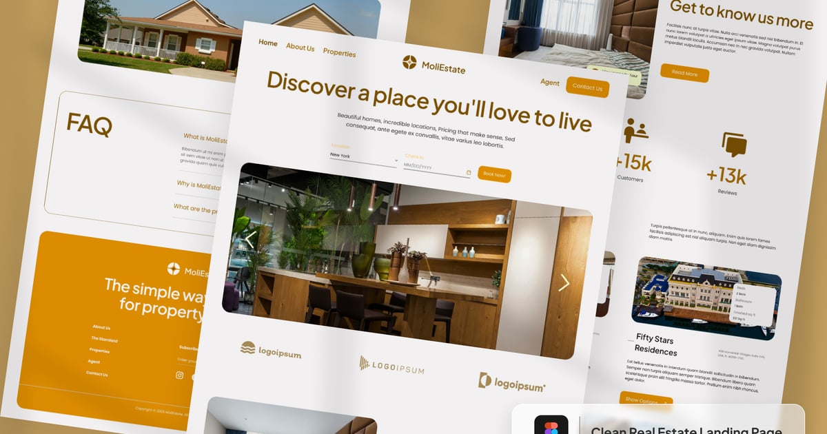 Havenly Clean 房地产着陆页