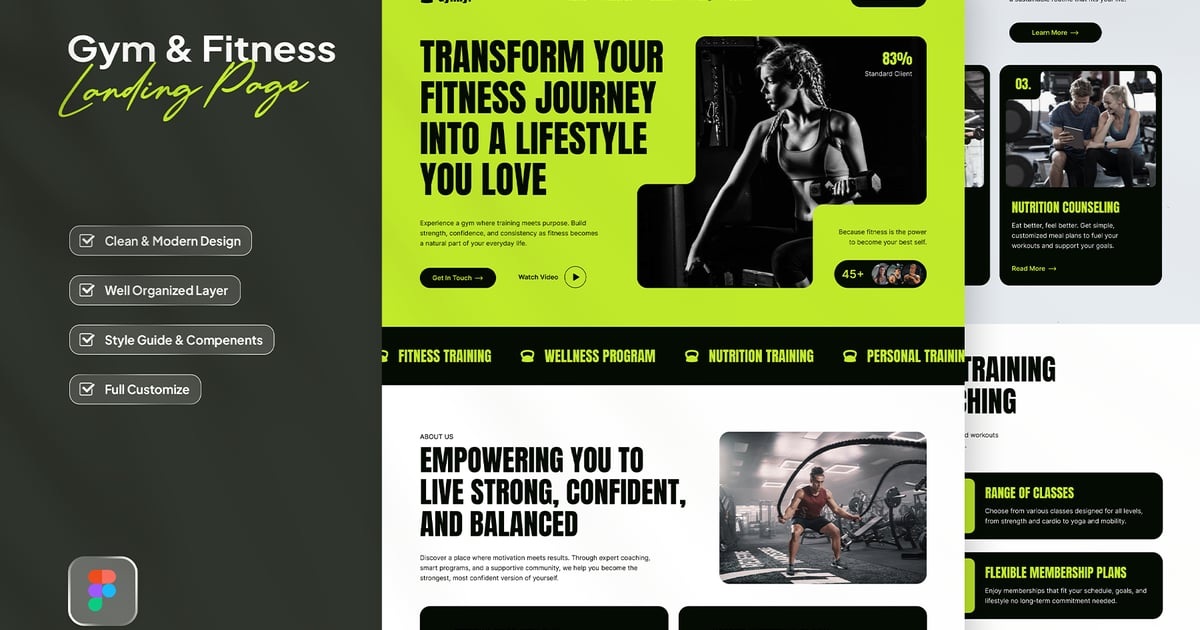 健身房和健身登陆页面 – Gymly