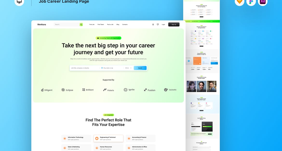 求职职业发展页面