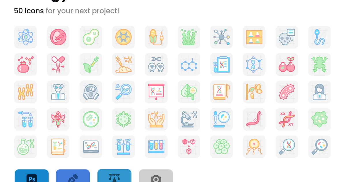 生物学和科学图标