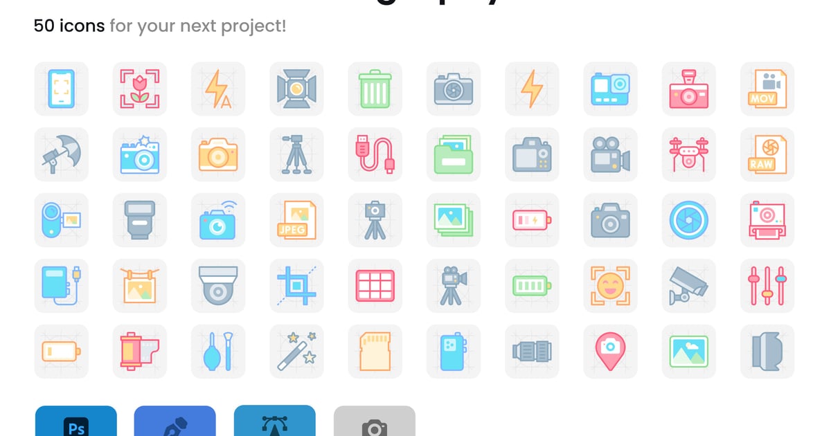 相机和摄影图标