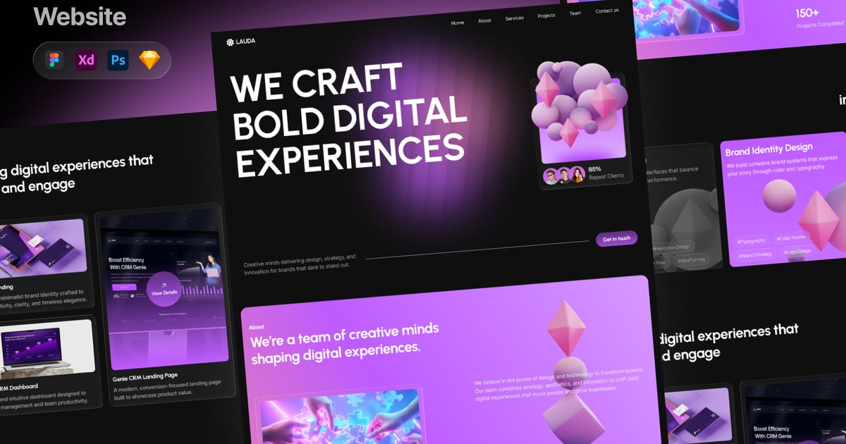 Lauda – 创意机构网站