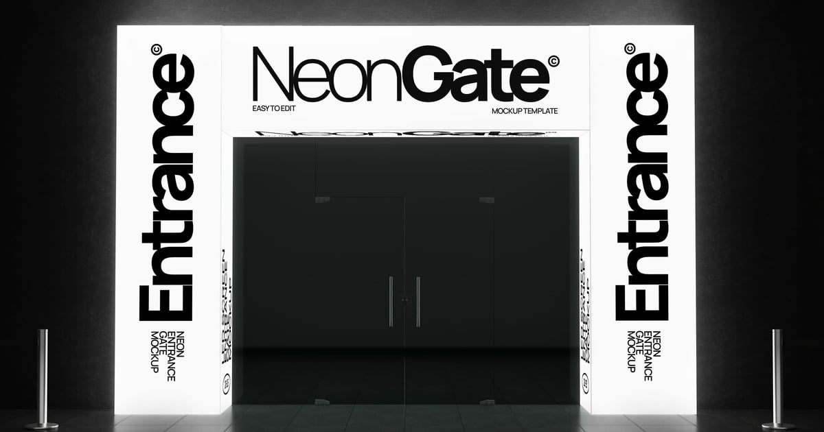 霓虹灯入口大门模型