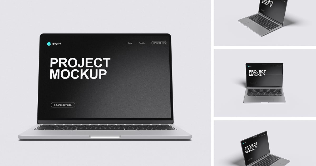 高分辨率笔记本电脑模型