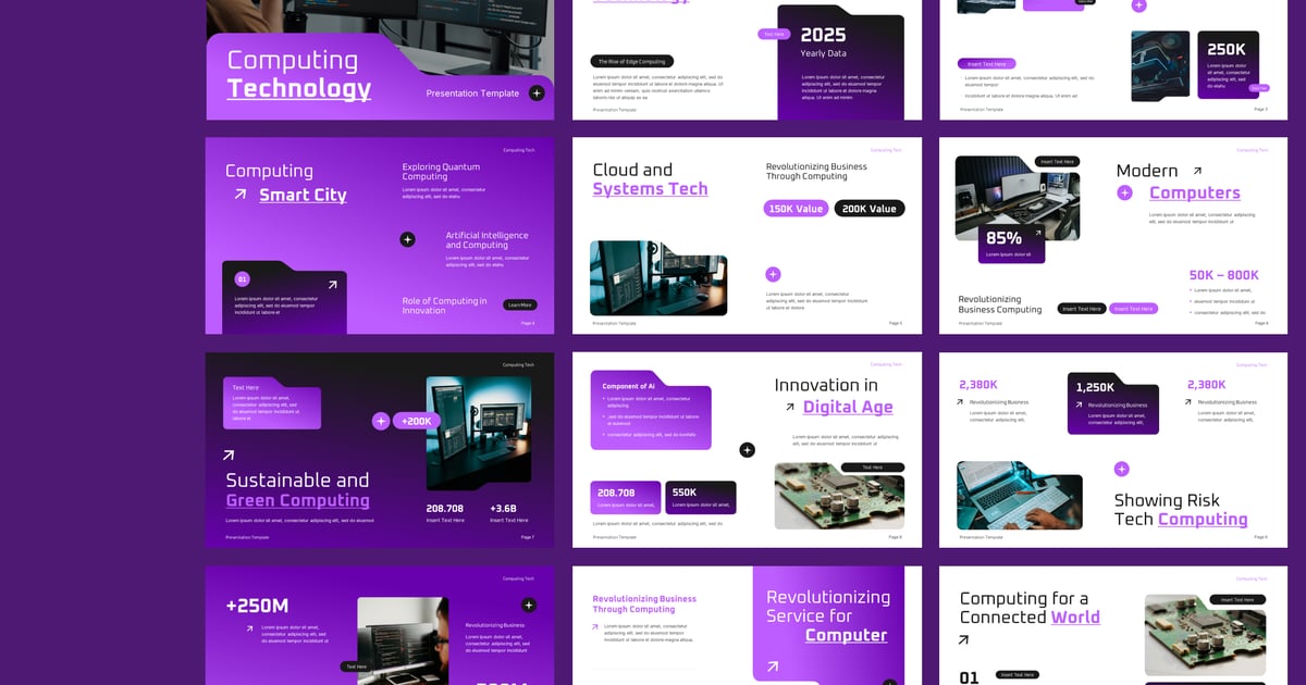 计算机技术谷歌幻灯片