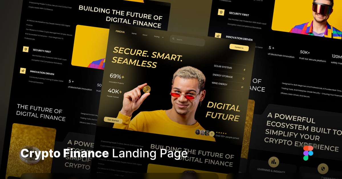 加密金融着陆页