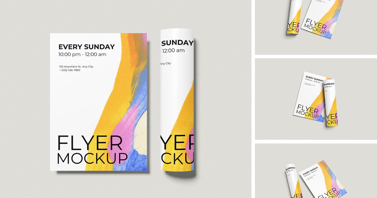 高质量传单样机